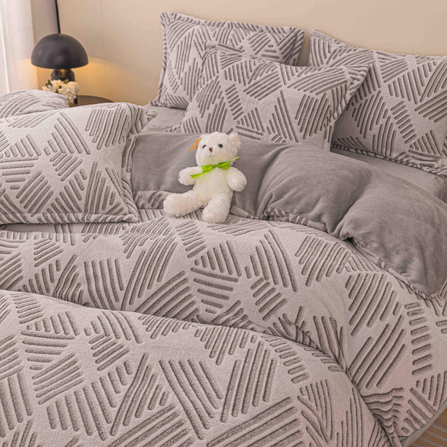 Lenjerie cocolino de 1 Persoana,4 piese | Cod CS405 - Casa Super