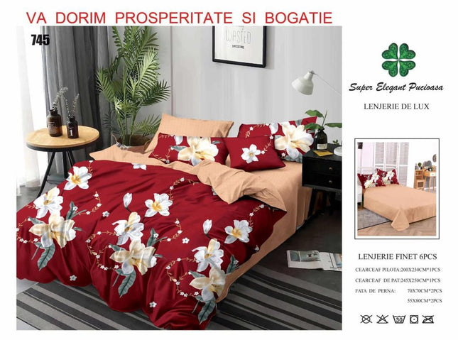 Lenjerii de Pat 100% Bumbac Finet – Colecția Primăvară-Vară 2025 | Cod PRM33 - Casa Super