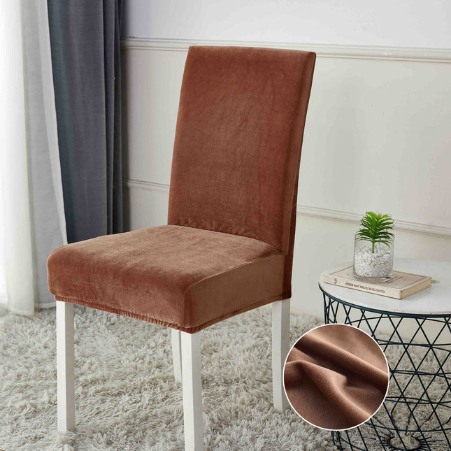 Set 4/6 Huse Scaun Universale Din Catifea - Casa Super