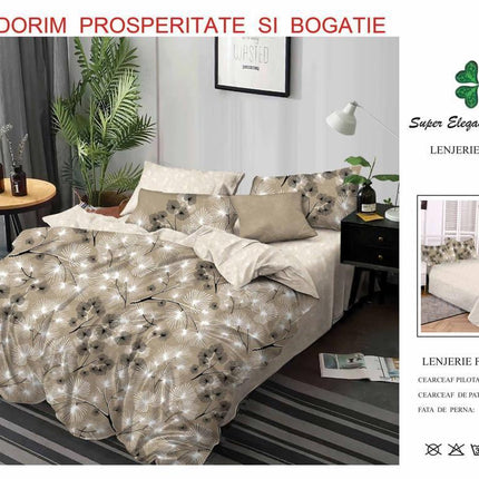 Lenjerii de Pat 100% Bumbac Finet – Colecția Primăvară-Vară 2025 | Cod PRM38 - Casa Super