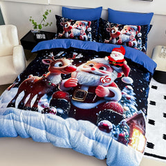 Collection image for: Lenjerii Bumbac Finet cu Elastic, Pat Dublu - Craciun🎄