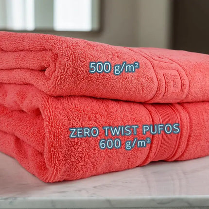 Prosop De Lux Zero Twist 70x130cm 100% Bumbac Pieptanat-Pufos Si Ultra Absorbant,650g/mp | Albastru