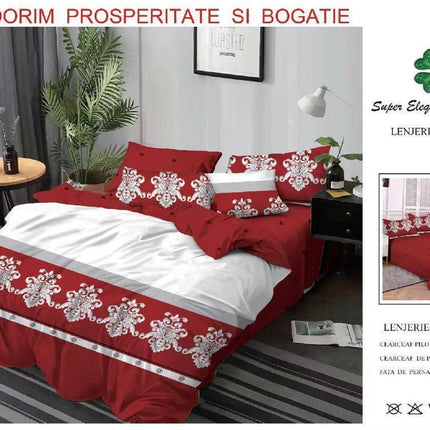 Lenjerii de Pat 100% Bumbac Finet – Colecția Primăvară-Vară 2025 | Cod PRM36 - Casa Super