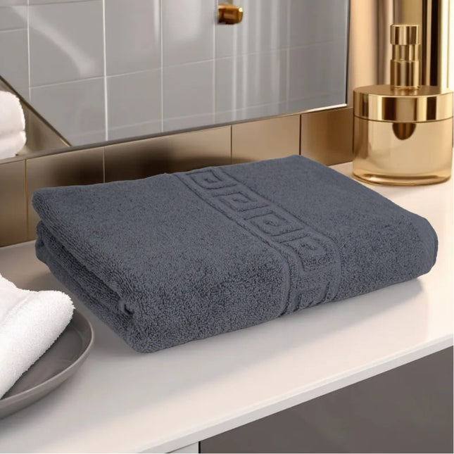 Prosop de Lux 70x130 100% Bumbac Pieptanat 650 g/mp- Gri Antracit - Casa Super