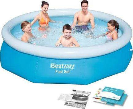 Piscina Rotunda Mare Pentru Familie 305x76 Cm + Pompa Electrica + Filtru+Kit De Reparații CADOU - Casa Super