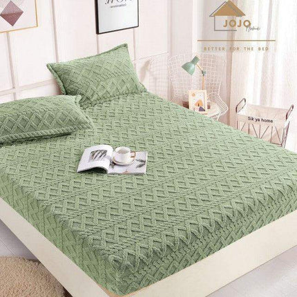 Set Husa Pufoasa de Pat Cocolino cu Elastic 180x200cm+2 Fete de Perna - Casa Super