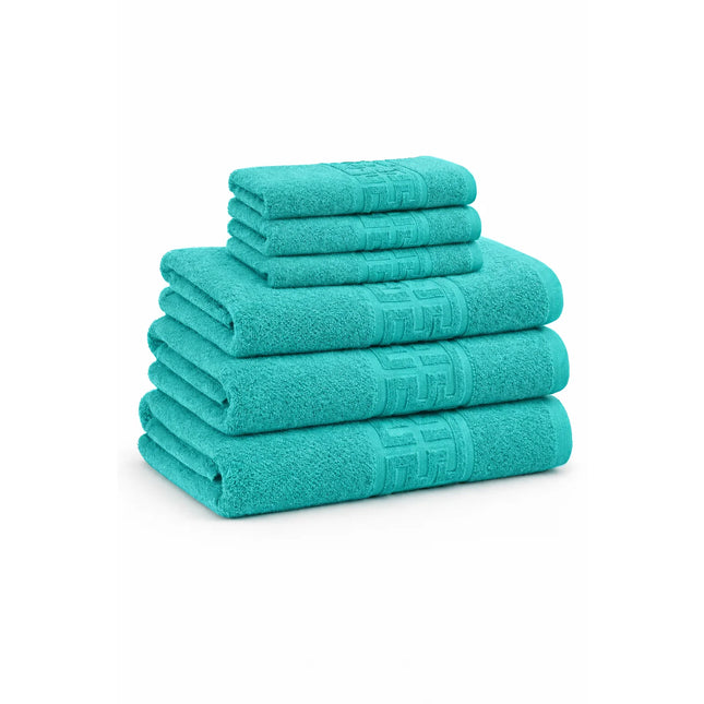 Set Prosoape Bumbac 100% Family – 6 Piese, 500 g/mp, OEKO-TEX - Dark Green