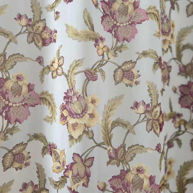 Perdea Eleganta Floral Vintage 2,7m x 4m - Gata Cusuta cu Tiv si Rejansa Cod PMF1