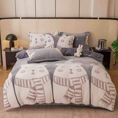 Lenjerie cocolino de 1 Persoana,4 piese | Cod CS404 - Casa Super
