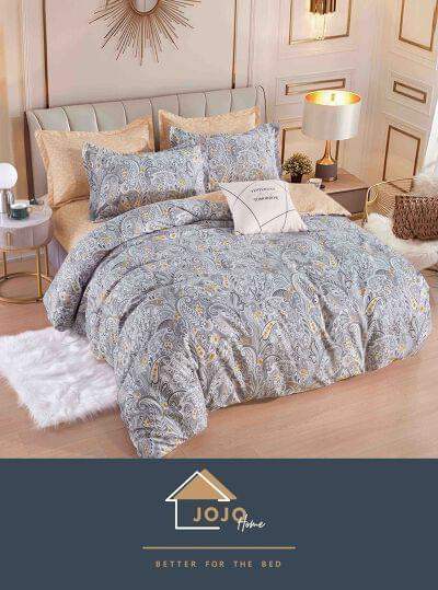Lenjerie de Pat Dublu Bumbac Finet-6 Piese | Cod FIN20 - Casa Super
