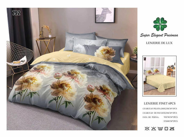 Lenjerii de Pat 100% Bumbac Finet – Colecția Primăvară-Vară 2025 | Cod PRM29 - Casa Super