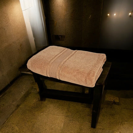 Prosop De Lux Zero Twist 70x130cm 100% Bumbac Pieptanat-Pufos Si Ultra Absorbant,650g/mp | Cappuccino