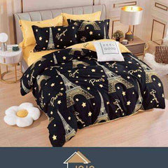 Lenjerie de Pat Dublu Bumbac Finet-6 Piese | Cod FIN31 - Casa Super