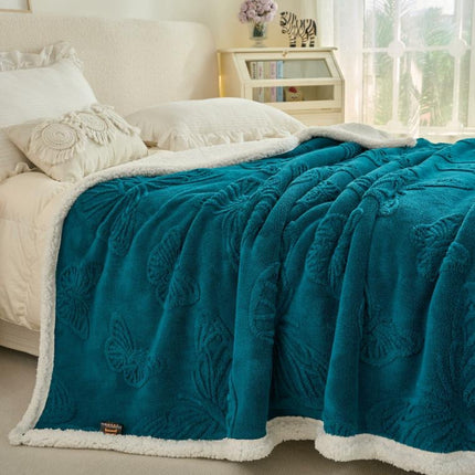 Patura Groasa Cocolino - Pufoasa Cu Blanita 230x200 Verde Smarald