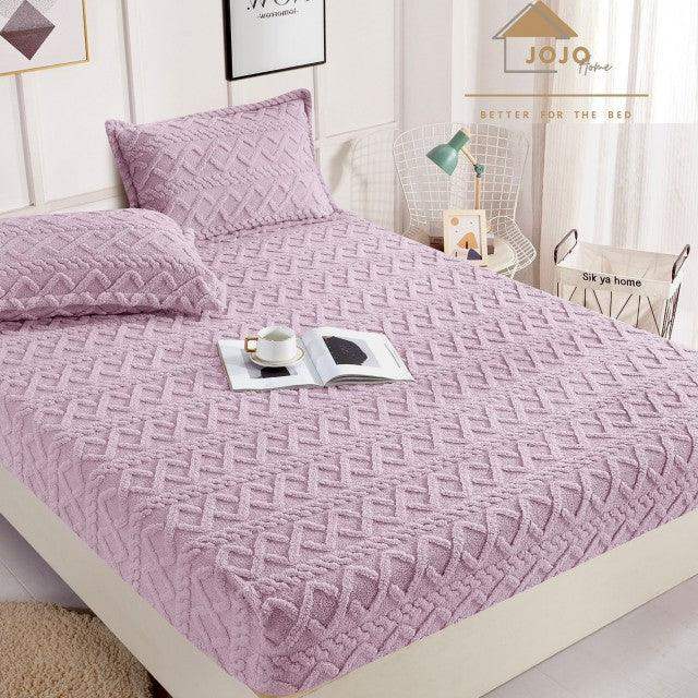 Set Husa Pufoasa de Pat Cocolino cu Elastic 180x200cm+2 Fete de Perna - Casa Super