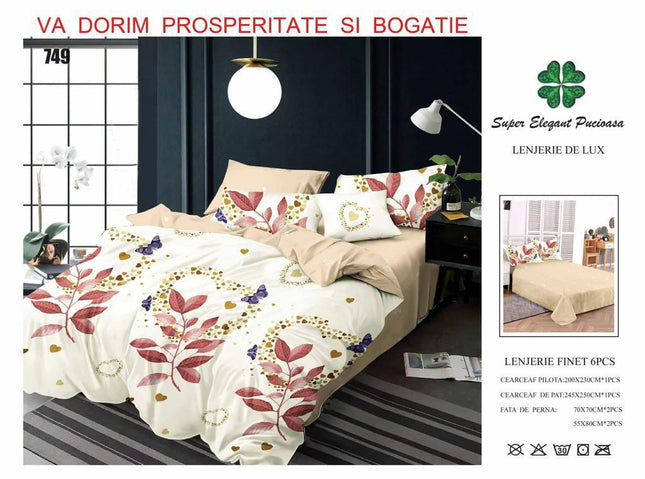 Lenjerii de Pat 100% Bumbac Finet – Colecția Primăvară-Vară 2025 | Cod PRM31 - Casa Super