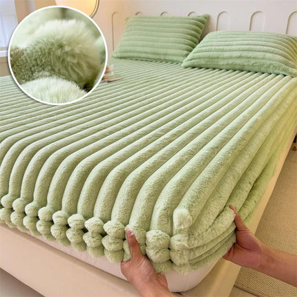 Husă Raiata de Pat,Groasa COCOLINO cu elastic + 2 fețe de pernă - Vernil | Cod RIT04