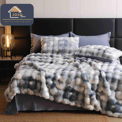 Lenjerie Premium Pentru Pat Dublu Blanita de Iepure 6 Piese | Cod IEP32 - Casa Super
