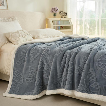 Patura Groasa Cocolino - Pufoasa Cu Blanita 230x200 - Gri Deschis