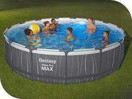 Piscina Mare Rotunda Cadru Metalic +Scara+ Sistem de Filtrare +Kit de Reparatii + Prelata pentru acoperire - 14970 L, 457 x 107 cm - Casa Super