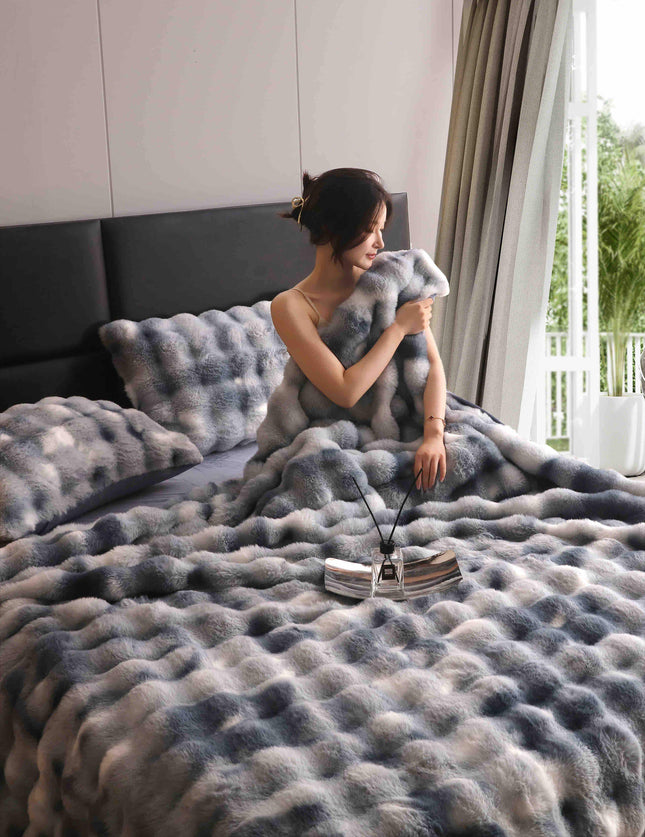 Lenjerie Premium Pentru Pat Dublu Blanita de Iepure 6 Piese | Cod IEP32 - Casa Super