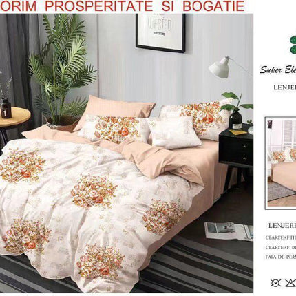 Lenjerii de Pat 100% Bumbac Finet – Colecția Primăvară-Vară 2025 | Cod PRM44 - Casa Super