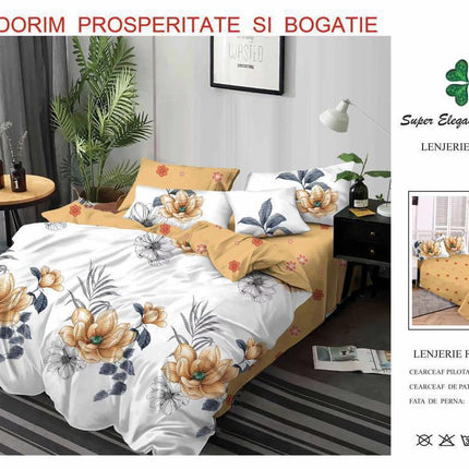 Lenjerii de Pat 100% Bumbac Finet – Colecția Primăvară-Vară 2025 | Cod PRM40 - Casa Super