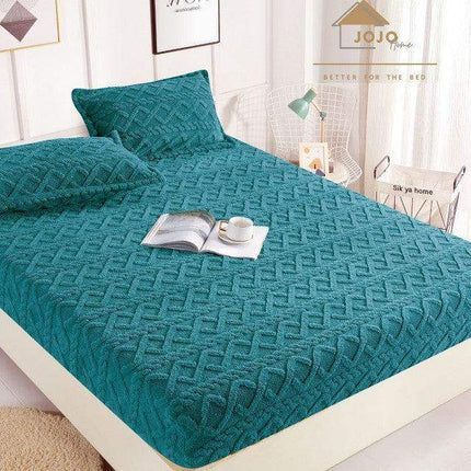 Set Husa Pufoasa de Pat Cocolino cu Elastic 180x200cm+2 Fete de Perna - Casa Super