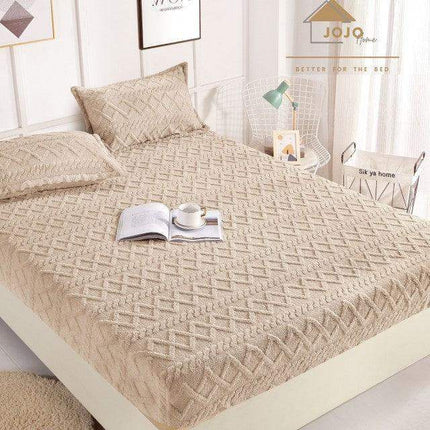 Set Husa Pufoasa de Pat Cocolino cu Elastic 180x200cm+2 Fete de Perna - Casa Super