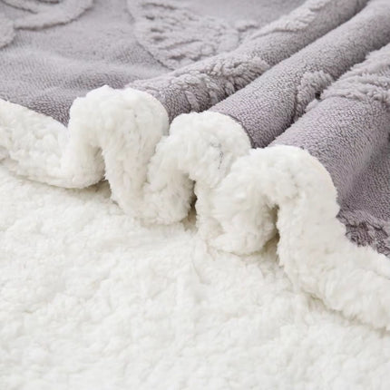 Patura Groasa Cocolino - Pufoasa Cu Blanita 230x200 - Gri Deschis