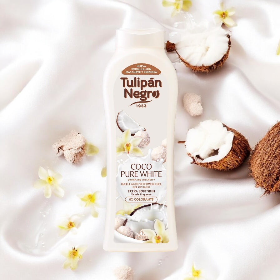 Gel Dus Vainilla Y Macadamia Negro, 650 ml, Tulipan,0 coloranti