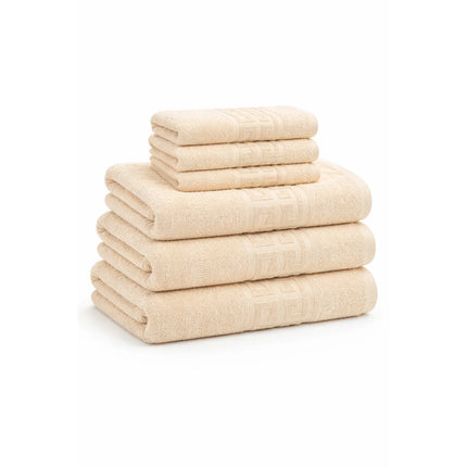 Set Prosoape Bumbac 100% Family – 6 Piese, 500 g/mp, OEKO-TEX - Crem