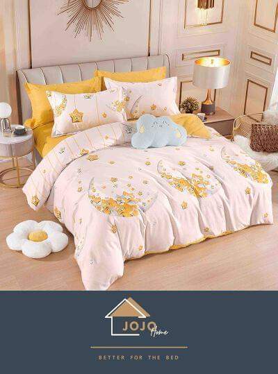 Lenjerie de Pat Dublu Bumbac Finet-6 Piese | Cod FIN26 - Casa Super
