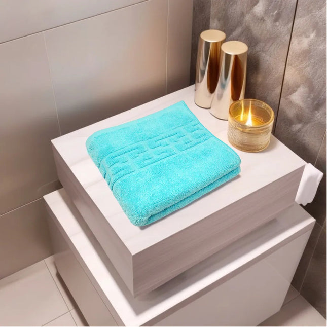 Prosop de Lux 50×90cm 100% Bumbac Pieptanat 650 g/mp- Turcoaz - Casa Super