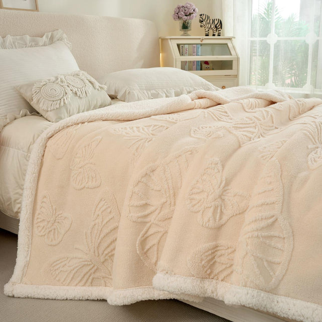 Patura Groasa Cocolino - Pufoasa Cu Blanita 230x200 - Crem