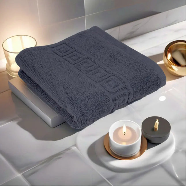 Prosop de Lux 50×90cm 100% Bumbac Pieptanat 650 g/mp-Gri Antracit - Casa Super