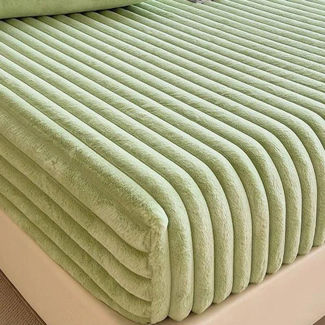 Husă Raiata de Pat,Groasa COCOLINO cu elastic + 2 fețe de pernă - Vernil | Cod RIT04