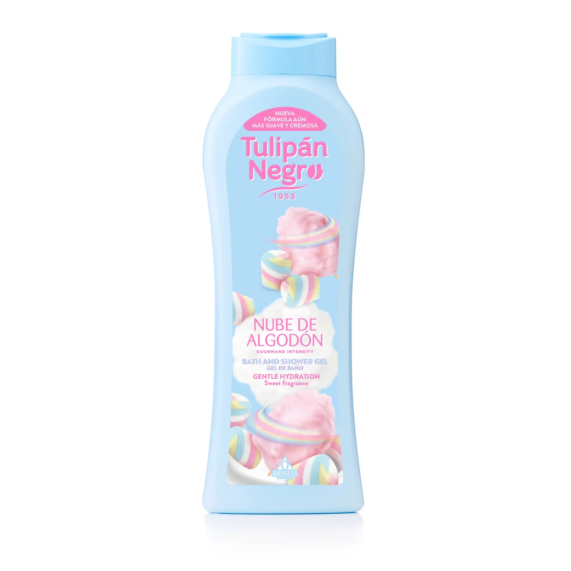 Gel de Baie Fără Parabeni Cotton Cloud Tulipan Negro - Parfum Dulce și Hidratare Blândă