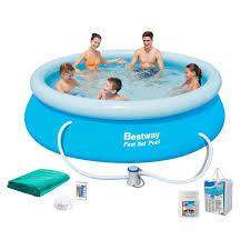 Piscina Rotunda Mare Pentru Familie 305x76 Cm + Pompa Electrica + Filtru+Kit De Reparații CADOU - Casa Super
