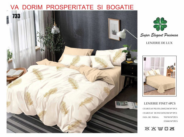 Lenjerii de Pat 100% Bumbac Finet – Colecția Primăvară-Vară 2025 | Cod PRM3 - Casa Super