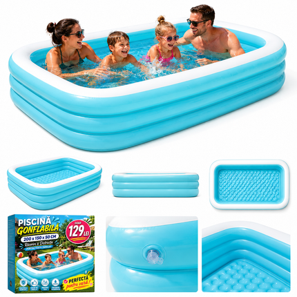 Piscina Gonflabila Family Pool XXL 201x150x51 Cm