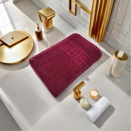Prosop de Lux 70x130 100% Bumbac Pieptanat 650 g/mp- Bordo - Casa Super