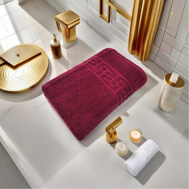 Prosop de Lux 70x130 100% Bumbac Pieptanat 650 g/mp- Bordo - Casa Super