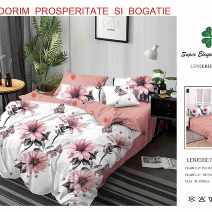 Lenjerii de Pat 100% Bumbac Finet – Colecția Primăvară-Vară 2025 | Cod PRM39 - Casa Super