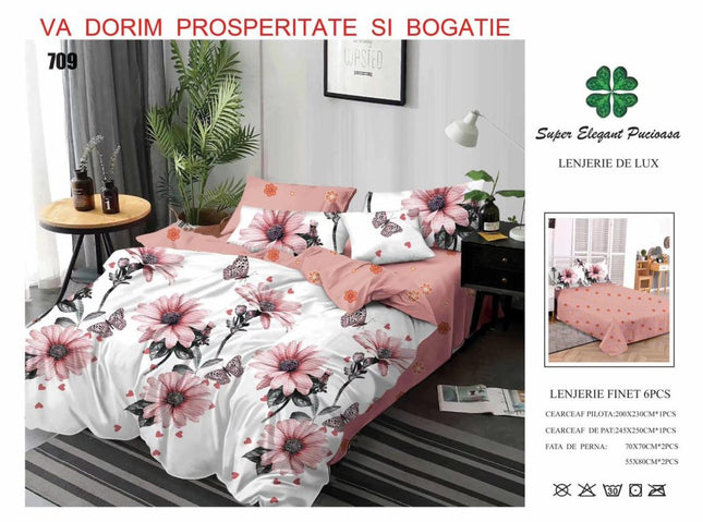 Lenjerii de Pat 100% Bumbac Finet – Colecția Primăvară-Vară 2025 | Cod PRM39 - Casa Super