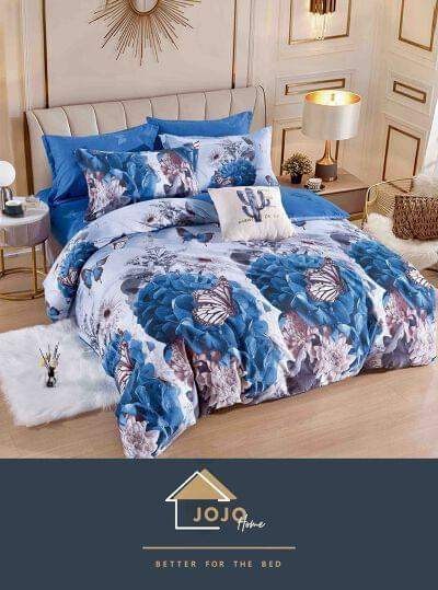Lenjerie de Pat Dublu Bumbac Finet-6 Piese | Cod FIN23 - Casa Super