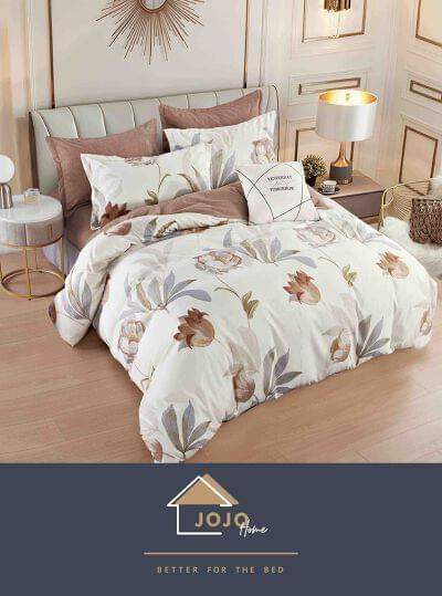 Lenjerie de Pat Dublu Bumbac Finet-6 Piese | Cod FIN18 - Casa Super