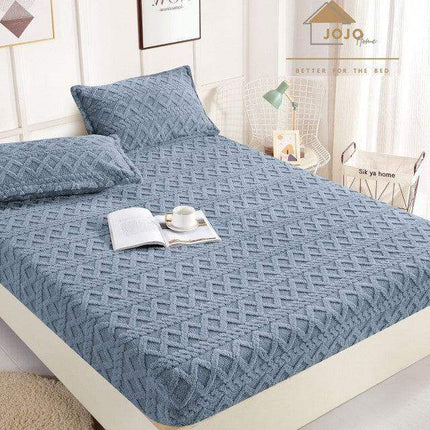 Set Husa Pufoasa de Pat Cocolino cu Elastic 180x200cm+2 Fete de Perna - Casa Super