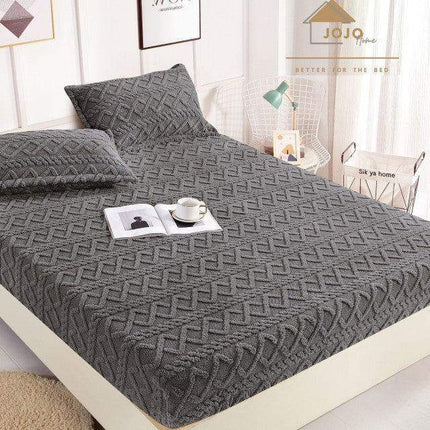 Set Husa Pufoasa de Pat Cocolino cu Elastic 180x200cm+2 Fete de Perna - Casa Super