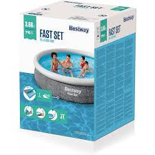 Piscina gonflabila, rotunda, 396 x 84 cm, 7800 L • Bestway + Pompa Electrica de Filtrare Apa CADOU